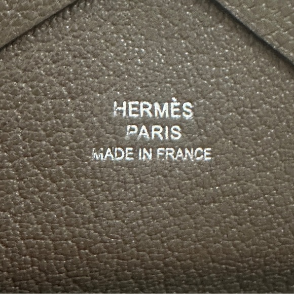Hermès Taupe Calvi Duo Wallet - Picture 6 of 12